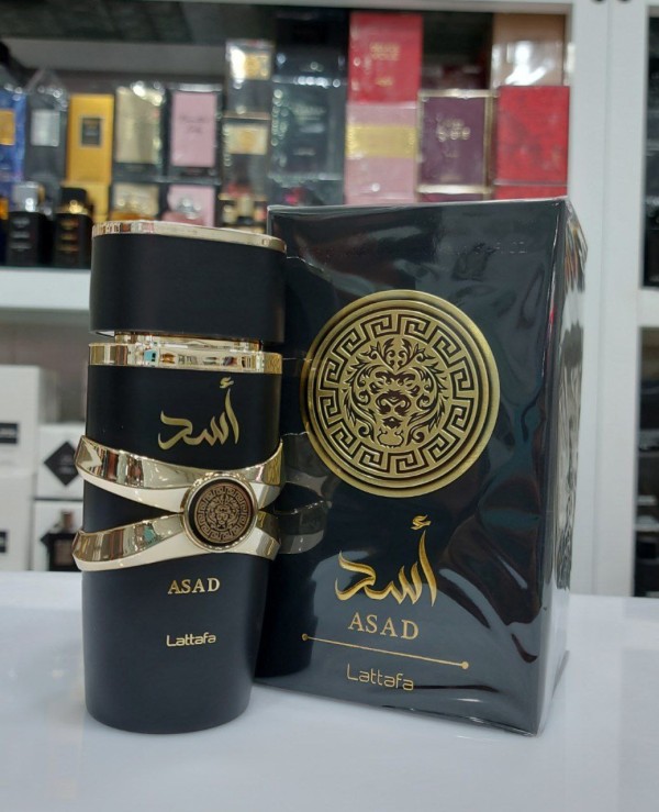 ادکلن یارا اسد مشکی برند لطافه حجم 100 میلی لیتر