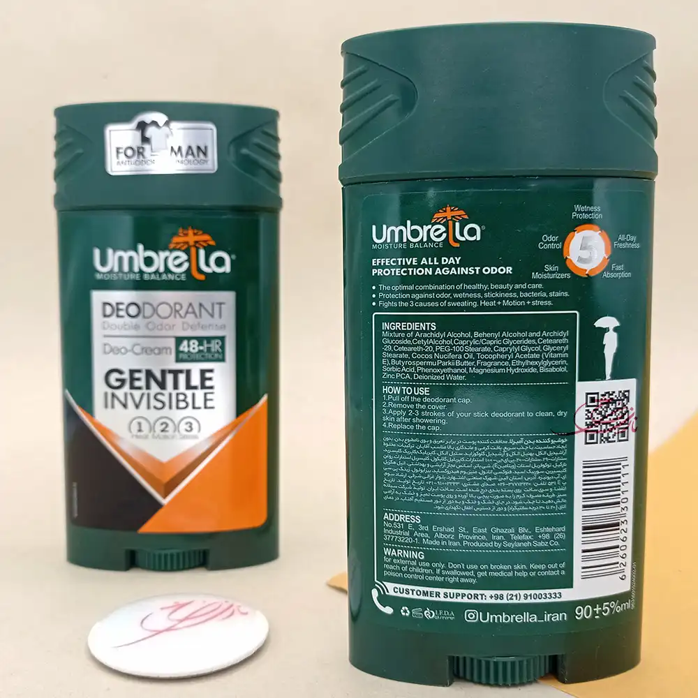 استیک ضد تعریق مردانه آمبرلا مدل Gentle Invisible حجم ۹۰ میلی لیتر