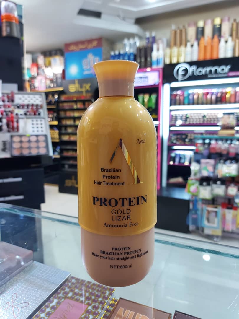پروتئین مو گلد لیزار (Protein Gold Lizar) اورجینال حجم 800 میل