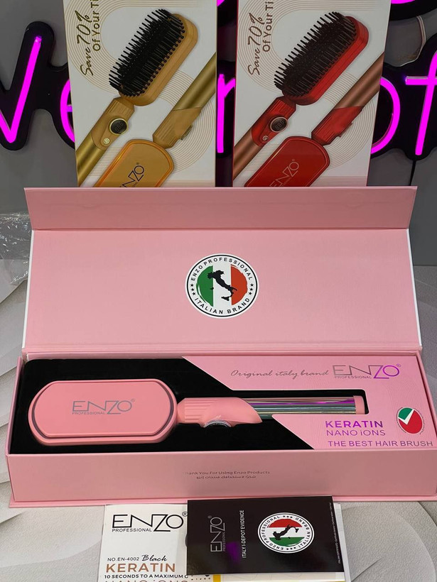 برس حرارتی انزو پروفیشینال مدل EN-4002 اصل (لیبل اصلی)