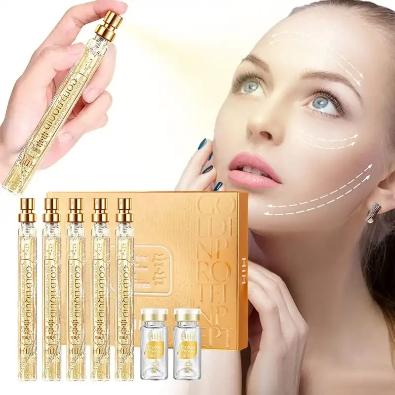 پک محلول و نخ کلاژن ساز دارای طلا (جذب شونده) اورجینال لیبل اصلی