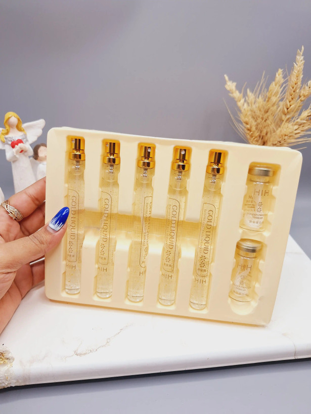 پک محلول و نخ کلاژن ساز دارای طلا (جذب شونده) اورجینال لیبل اصلی