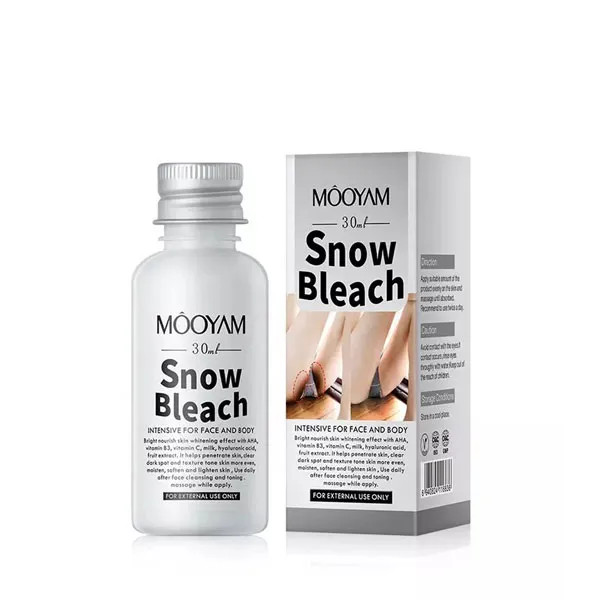 سفید کننده بیکینی صورت و بدن (کرم) Snow Bleach از برند MOOYAM اورجینال (ارسال فوری)