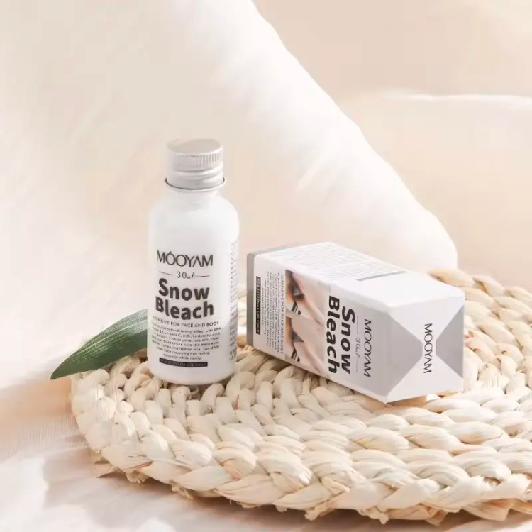 سفید کننده بیکینی صورت و بدن (کرم) Snow Bleach از برند MOOYAM اورجینال (ارسال فوری)