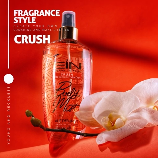 بادی اسپلش زنانه ای آی ان مدل Crush حجم 80 میلی لیتر اورجینال