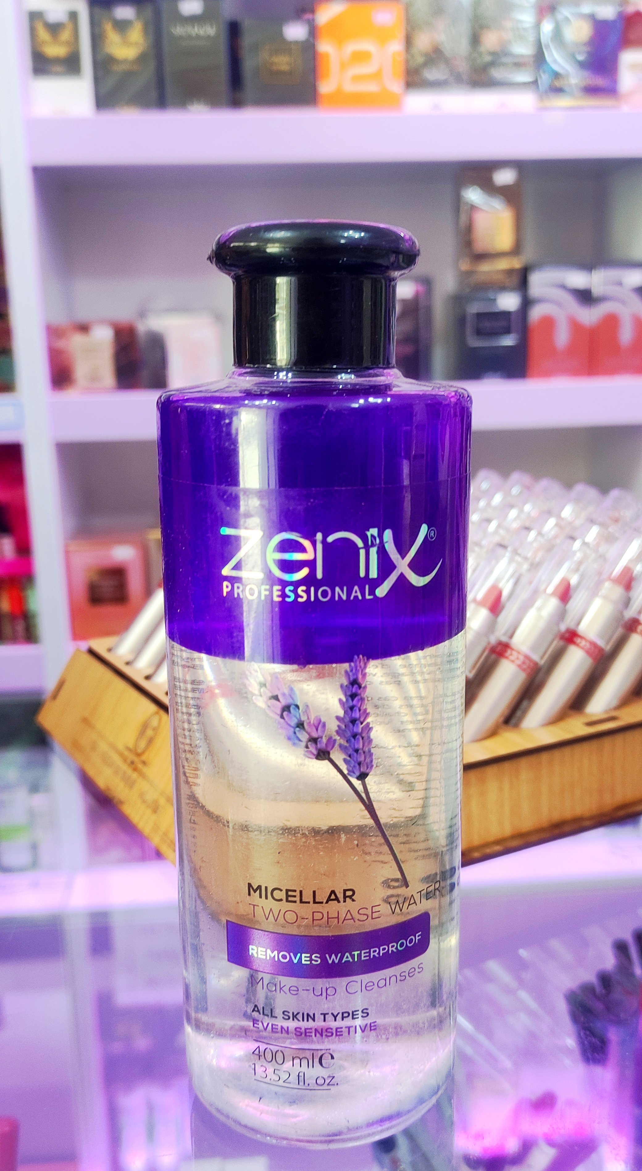 میسلار واتر دو فاز زنیکس zenix رایحه اسطوخودوس اورجینال 400 میل